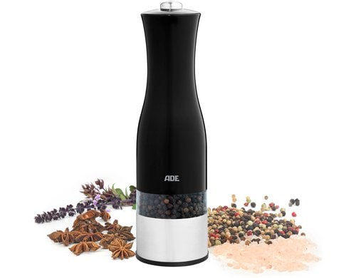 ADE elektrische Salz- und Pfeffermühle schwarz