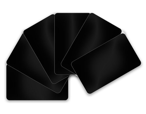 Evolis Kartenrohl. schwarz matt PVC 0.76