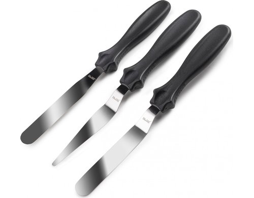 Ibili Mini-Spatel-Set schwarz-Griff Ecoprof 10 cm