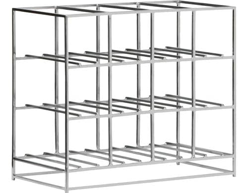 House Doctor Weinregal Silber 20x41x35 cm (LxBxH), Eisen