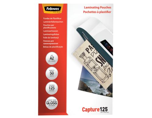 Fellowes Laminierfolien A2, 125 Mikron 50 Stück, 428x594mm