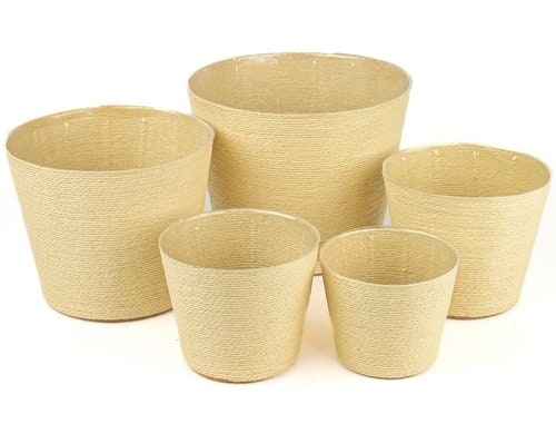 Chalet Kordel Korb Kornelia L 15x15x13cm creme