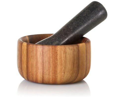 AdHoc Mörser Taru Akazienholz/Granit, 11x 6 cm (DxH)