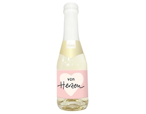 Grafik Werkstatt Hugo-Flasche 0.2l von Herzen