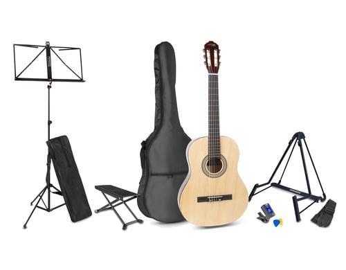 MAX SoloArt Kit Konzertgitarrenset, natur