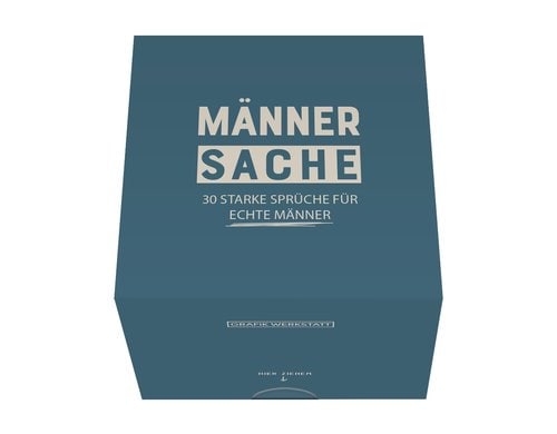 Grafik Werkstatt Message in a Box Männersache