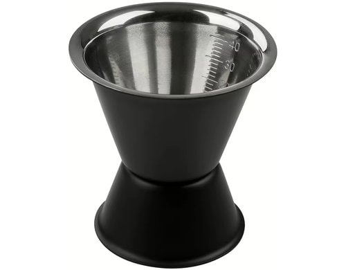 Fackelmann Cocktailmass Specter 2/4 cl, Edelstahl schwarz