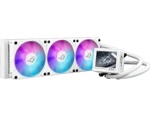 Asus ROG RYUJIN III 360 ARGB EXTREME WH Liquid CPU Cooler, 3.5 LCD, 3x120mm ARGB