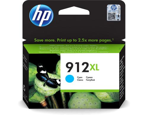 HP Tinte Nr. 912XL - Cyan (3YL81AE) Seitenkapazität ~ 825 Seiten