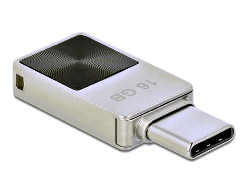 Delock Mini USB3.2 Gen1 USB-C Speicherstick 16GB, Metallgehäuse