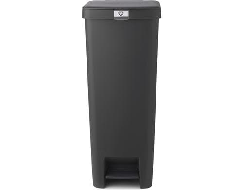 Brabantia StepUp Treteimer 40 Liter Inhalt 40 Liter, Dark Grey