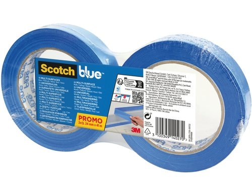 ScotchBlue Malerabdeckband,24 mm x 41 m Multi-Surface