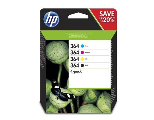 HP Combopack Nr.364 -  (N9J73AE) 3x 3ml + 6ml, Seitenkapazität ~ 300 Seiten