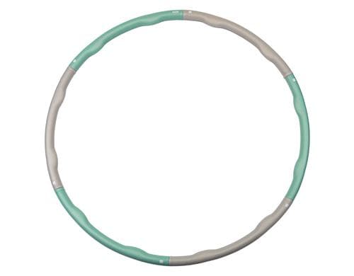 KOOR Hula Hoop Lulu 1.5 kg / 6-Segmente grau-grün, 100cm Durchmesser