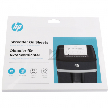 HP Aktenvernichteröl-Blätter A5 12 Stk.