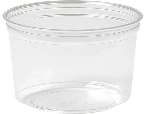 Biopak Deli-Schale Crystal 500 ml 35Stück, rPET 116x116x75mm Transparent