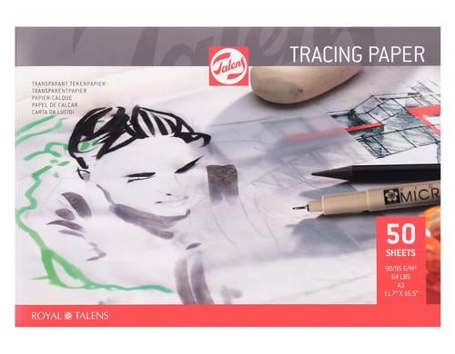 Talens Transparentpapier A3, 90gm/2, 50 Blatt