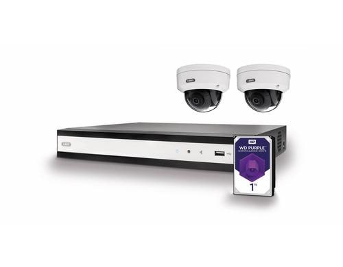 ABUS Komplett-Set TVVR36422D Dome-Kameras mit NVR und 2 PoE Mini