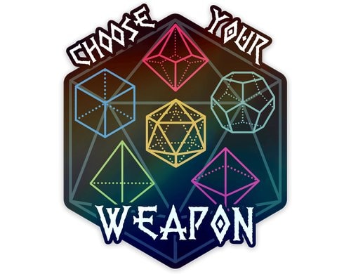 Choose Your Weapon Sticker