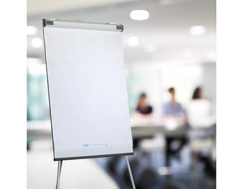 Landré Flipchartblock weiss kar. 25mm, 5 ST 80g/qm, 68x98cm, 20 Blatt, holzfrei