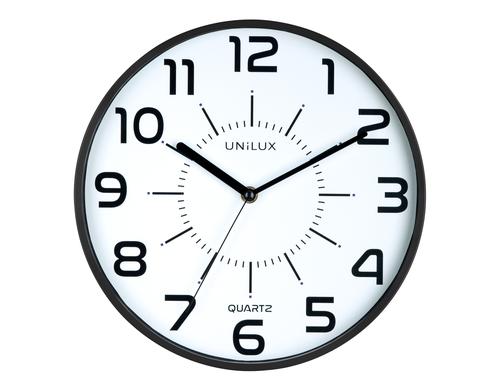 UNILUX Wanduhr POP schwarz D: 30cm, inkl. Batterien