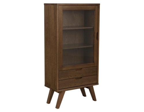 AC Design Vitrine A-Line Dunkelbraun, 72x36x145 cm