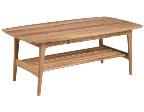 AC Design Couchtisch Emma Braun, 130x70x51 cm