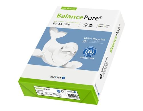 Balance Pure Kopierpapier Recyc - 1 Palette A4, 80 g/m², 100'000 Blatt