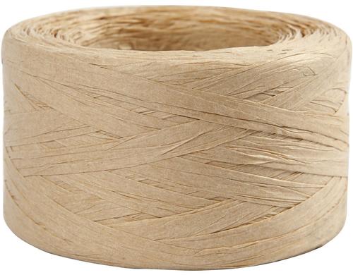 Creativ Company Papierband Raffiabast 100m, 7-8 mm, sand