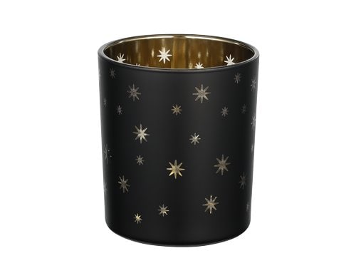 Eglo Windlicht Stern Lukut 10 cm Schwarz/Gold, Ø 88, H 100