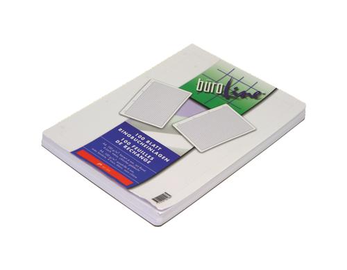 Büroline Ringbucheinlage A4 4 mm kariert, ohne Rand