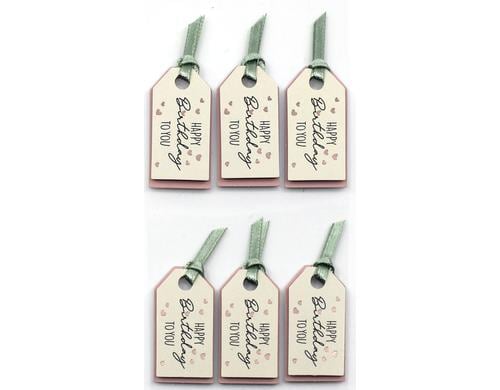 Artoz Artwork Sticker Happy Birthday 1 Blatt