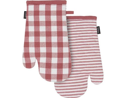 LADELLE Ofenhandschuh Eco Gingham blush 18x33 cm 2 Stk.