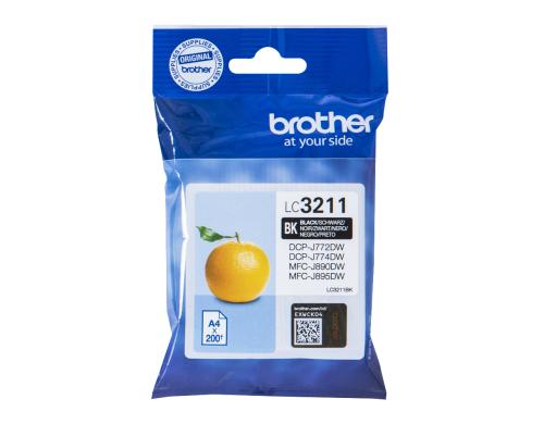 Tinte Brother LC-3211BK, black, 200 Seiten, DCP-J772, DCP-J774DW, MFC-J890D