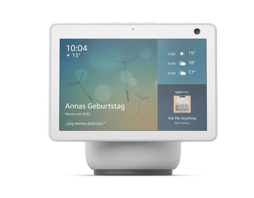 Amazon Echo Show 10 3.Gen, Weiss Smart Speaker mit 10.1 Display, 13Mp Cam