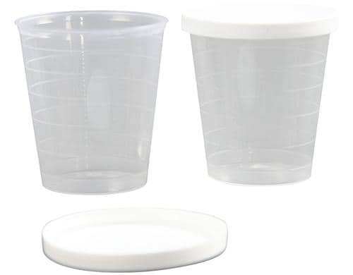 Creativ Company Becher mit Deckel 30 ml, 75 Stück