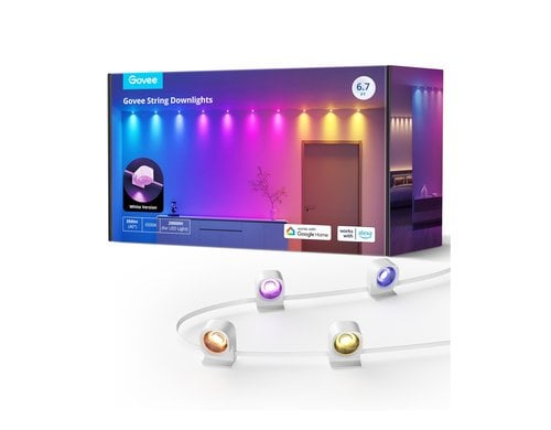 Govee String Downlights 5M RGBIC-Segmentfarben, 36V, 25 Led's