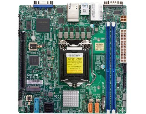Supermicro X12STL-IF: 1x LGA-1200 C252, 2x DIMM, 2x 1GbE LAN