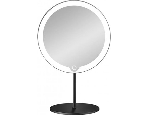 Blomus, Kosmetikspiegel LED MODO Schwarz Ohne Wandhalterung, Schwarz