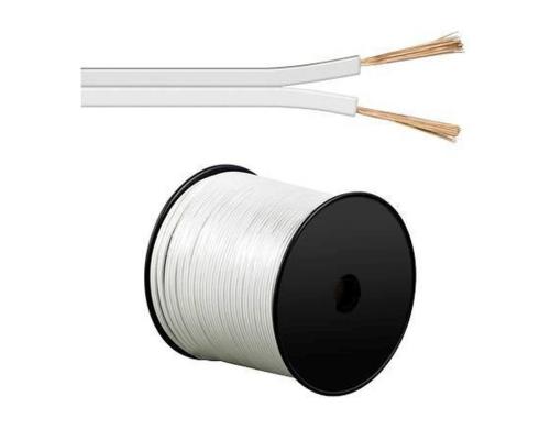 Lautsprecherkabel 2,50mm² Weiss OFC 100m
