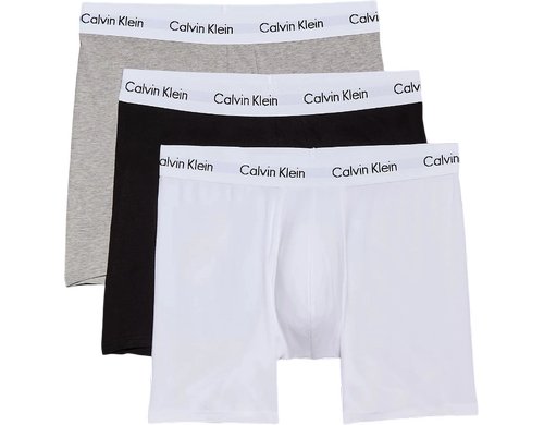 Calvin Klein Boxer Brief 3Pk Black / White / Grey Heather, M