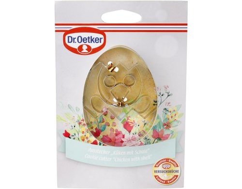 Dr. Oetker Ausstecher Kücken Blech, 8,5x6,5x2,5cm
