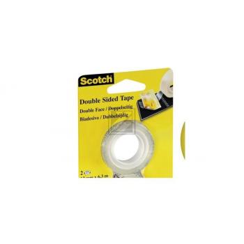 3M Scotch Doppelseitig 2er Pack, 12mm x6.3m 2 Rollen