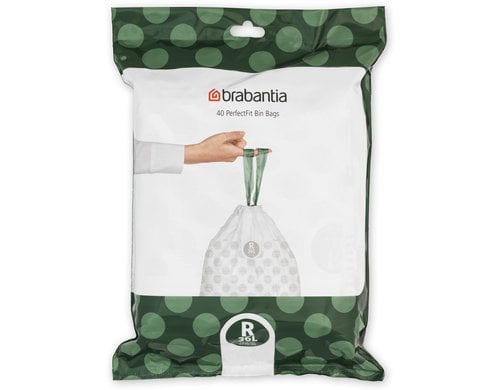 Brabantia Kehrichtsack Perfectfit R 36L, 40 Stück Spenderpack
