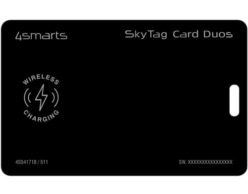 4SMARTS Standort-Finder SkyTag Card Duos ReCharge, Schwarz