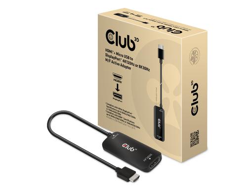 Club 3D, Adapter HDMI+Mikro-USB auf DisplayPort