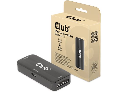 Club 3D, Repeater B/B HDMI Aktiver 4K60Hz