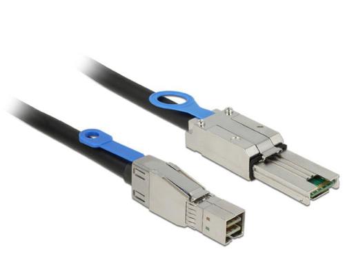 Delock SAS Kabel: SFF8644-SFF8088, 3m externes Kabel, HD Mini-SAS auf Mini-SAS