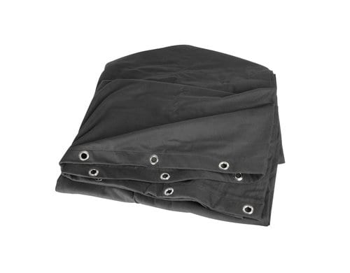 Adam Hall Bühnen-Molton 3x6M B1, 300g/m2, schwarz