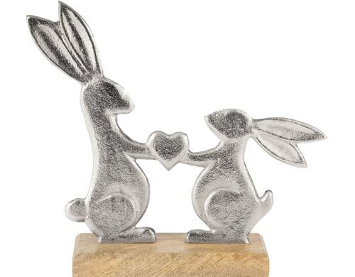 Eglo Aufsteller Ostern AMOATSY 21 cm Alumimium/Mango